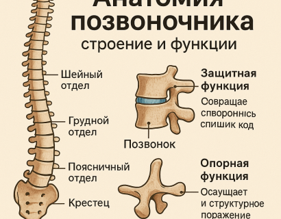 Анатомия позвоночника: строение и функции