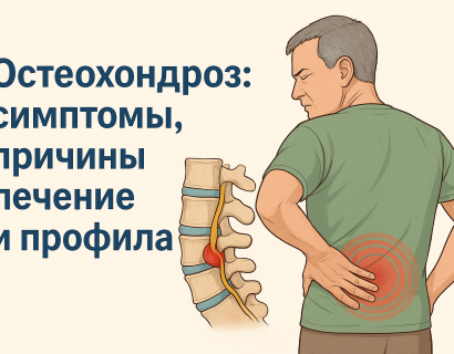 Остеохондроз: симптомы, причины, лечение и профилактика